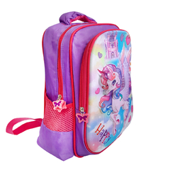 Mochila Escolar 14 pulgadas estampa infantil bolsillo 3D 13541 en internet