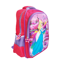 Mochila Escolar 14 pulgadas estampa infantil bolsillo 3D 13541 - Compranet