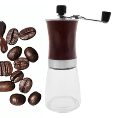 Molinillo de Café manual Acero Vidrio y Cerámica 250grs 13288 - comprar online