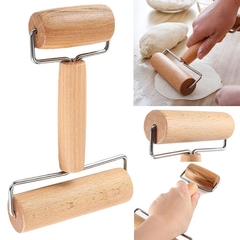 Rodillo de Madera 18 cm, para estirar masa, Pizzería, Pastelería 11926 en internet