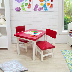 Mesa Rectangular con 2 sillas, infantil, Madera 13684 - comprar online