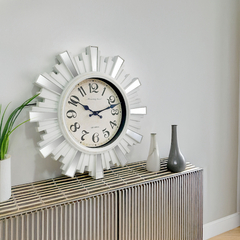 Reloj para Pared 30 cm Analógico Calado, Espejado, 13362 - comprar online