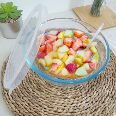 Bowl Taper Contenedor de Vidrio c/Tapa Plástica, 2,5 Lts 13385 - comprar online