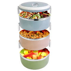 Lunchera Vianda Térmica 3 Pisos Portátil Acero Inoxidable 13672 - Compranet