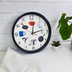 Reloj de pared, analógico 30 cm, diámetro, Cocina 13360