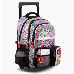 Mochila Footy 18 pulgadas, Magic Patch C/Carrito y Luz 13516