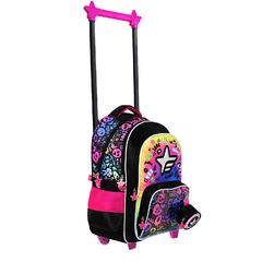 Imagen de Mochila Footy 18´´C/Carrito Hologram Star, Footy 13635
