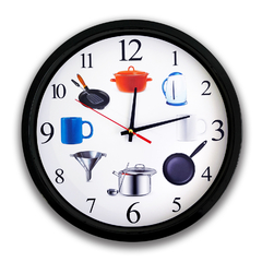 Reloj de pared, analógico 30 cm, diámetro, Cocina 13360 - comprar online