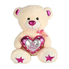 Peluche Oso Corazón Metalizado 10299 - Compranet