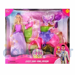 Muñeca Princesa con Caballo, y accesorios, 12746 - tienda online