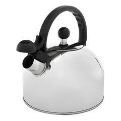 Pava Silbadora de acero inoxidable, 2,5 litros, Plateada, Mate Café 12620
