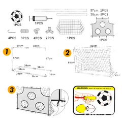 Arco de Futbol con lona de emboque, inflador y pelota 13303 en internet