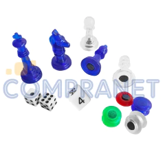 Juego de mesa, Tablero 7 en 1, ajedrez damas ludo 12837