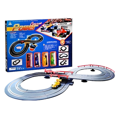 Pista de carreras Tipo Scalextric, 2 autos Fórmula 1, 12596