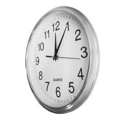 Reloj de pared Analógico de PVC, 30 cm diámetro, 13697 - tienda online