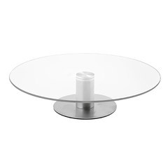 Plato Giratorio 35 cm Liso, Vidrio transparente, 13586