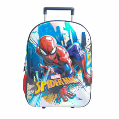 Mochila escolar 14 pulgadas, Con carro Spiderman 13017