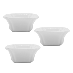 Set Copetinero x 3 Porcelana Cuadrados, Cuenco, 9 cm Cocina, 12821 - comprar online