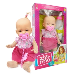 Bebe Real Muñeco Recién Nacido Zizinha, con Accesorios 12699