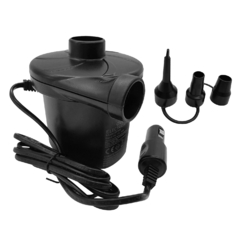 Inflador Bomba eléctrica 12V, c/enchufe para auto y 3 picos 12877