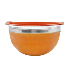 Bowl Acero Inoxidable pintado, 18 cm tapa Plástica 13132