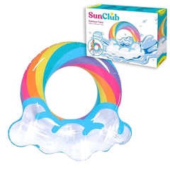 Salvavidas Aro Inflable Aro Pileta, Con Glitters Sun Club, verano 12947