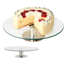 Plato Giratorio 35 cm Liso, Vidrio transparente, 13586 - tienda online