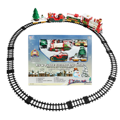 Pista de Tren Navidad Grande 39 Piezas Locomotora Luz y Sonido 13194