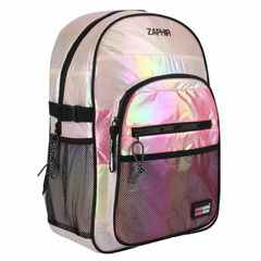 Mochila 18 pulgadas, de espalda tornasolada "Color Block" 12978