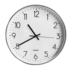 Reloj de pared Analógico de PVC, 30 cm diámetro, 13260