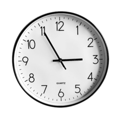 Reloj de pared Analógico de PVC, 30 cm diámetro, 13260 - Compranet