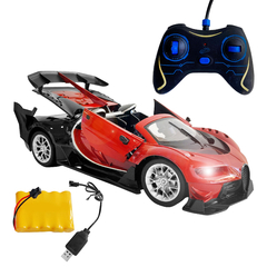 Auto Deportivo RC Grande, con luz, abre puertas y Baúl, USB 13164