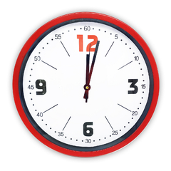 Reloj de Pared Analógico de PVC, 30 cm diámetro, 12720