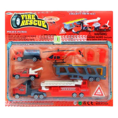 Set de vehículos en Blíster, Policía, Construcción, Militar, Bombero 12675 - comprar online