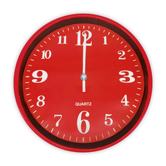 Reloj de pared Analógico de PVC, 28 cm diámetro, 3 colores 12709 - comprar online