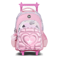 Mochila Footy 18 pulgadas, C/Carrito SUPER HEARTH, Luz Led, original 13654 - comprar online