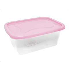 Contenedor plástico Taper Rectangular 0.5 Litros, c/Tapa, alimentos 12072 en internet