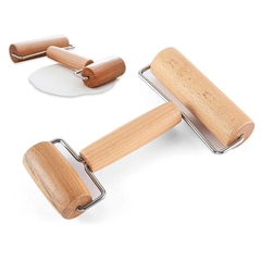 Imagen de Rodillo de Madera 18 cm, para estirar masa, Pizzería, Pastelería 11926