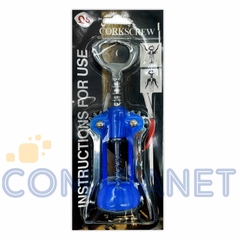 Sacacorchos, Destapador, abridor de plástico y metal, con alas 11726 - tienda online