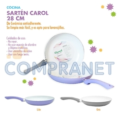 Sarten con Ceramica Antiadherente Lila Linea Soft 28cm 11522 - Compranet