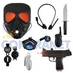 Juguete Set Policía con máscara, arma y accesorios, con sonido, 12900 - comprar online