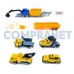 Set de vehículos en Blíster, Policía, Construcción, Militar, Bombero 12675 - tienda online