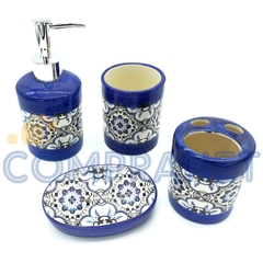 Set de accesorios para baño completo, 4 piezas, diseño Mandalas, 11934 - comprar online