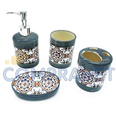 Set de accesorios para baño completo, 4 piezas, diseño Mandalas, 11934 en internet