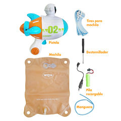 Pistola de Agua con mochila, alta presión, Pila recargable 13642 en internet