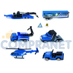 Set de vehículos en Blíster, Policía, Construcción, Militar, Bombero 12675 - tienda online
