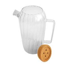 Jarra de Vidrio con tapa y filtro, jugo, limonada, Infusión 1,7 litros, 13597 en internet