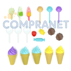 Carrito Dulces y helados con luz y sonido 30 piezas, 10064. - tienda online