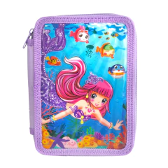 Cartuchera escolar 3 pisos con relieve, Owen Kids 13660 en internet