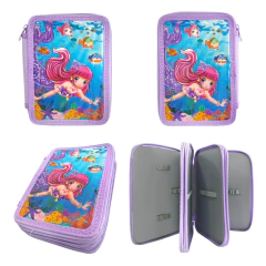 Cartuchera escolar 3 pisos con relieve, Owen Kids 13660 - comprar online